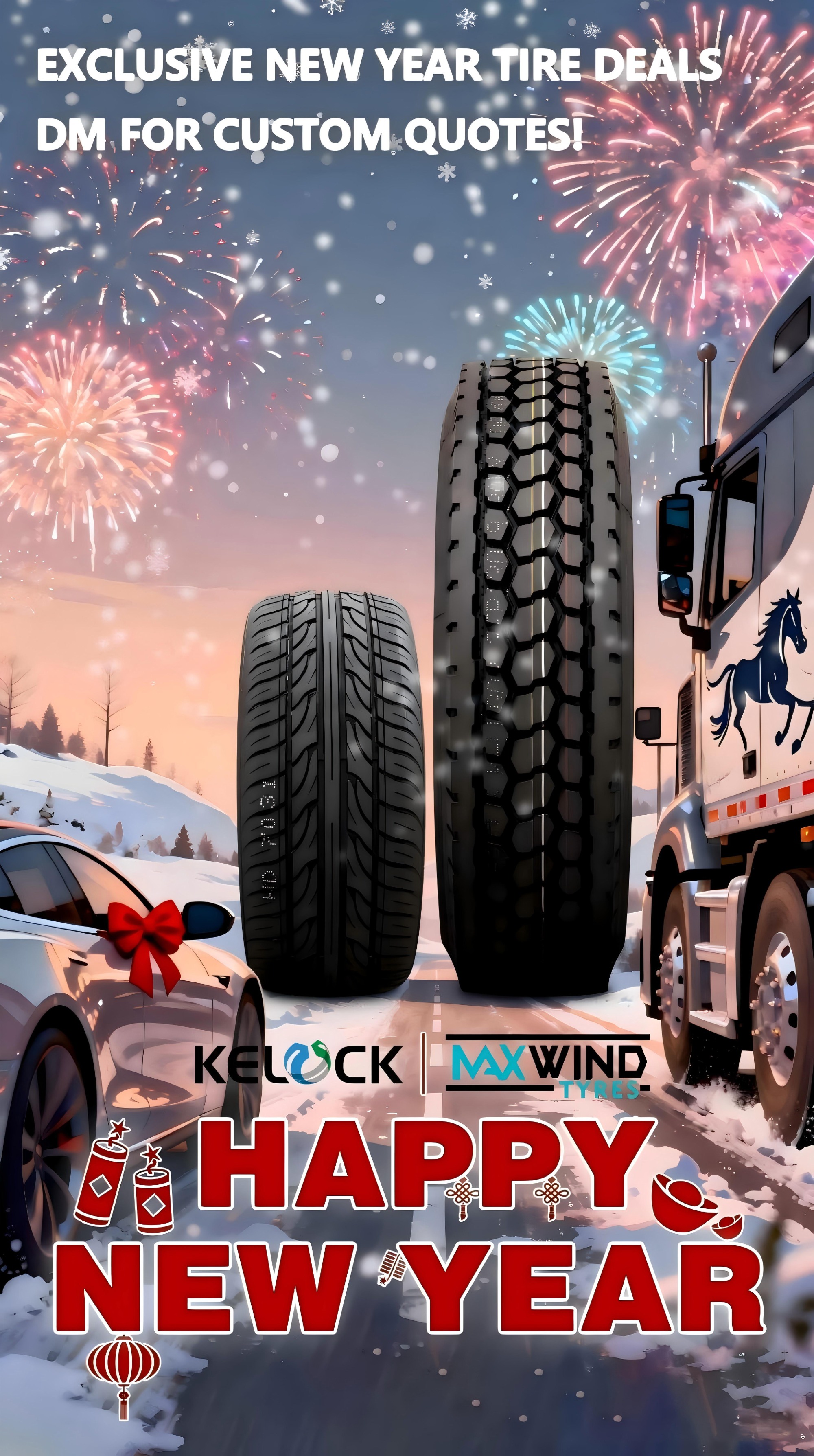 С праздником от компании QINGDAO KELUCK TYRE CO., LTD.